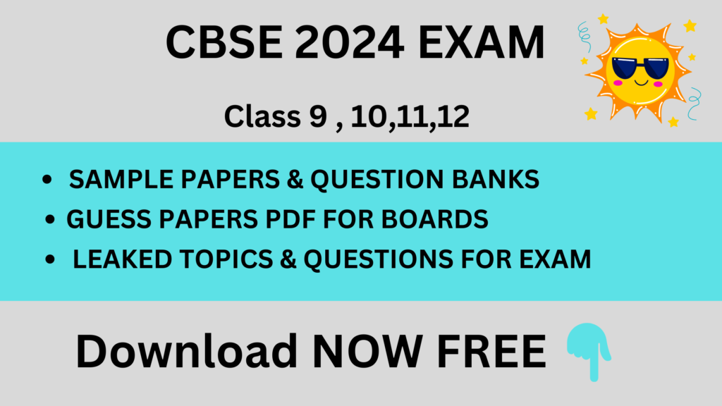 CBSE 2024 Exam PDF